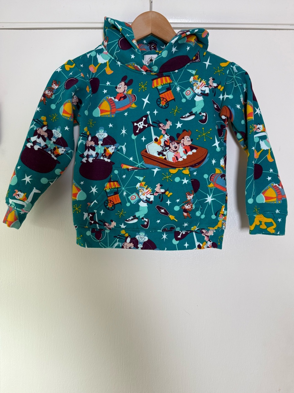 Disney Kids Play in the Park Hoodie Hooded Sweatshirt Girls Boys Unisex Size 5-6